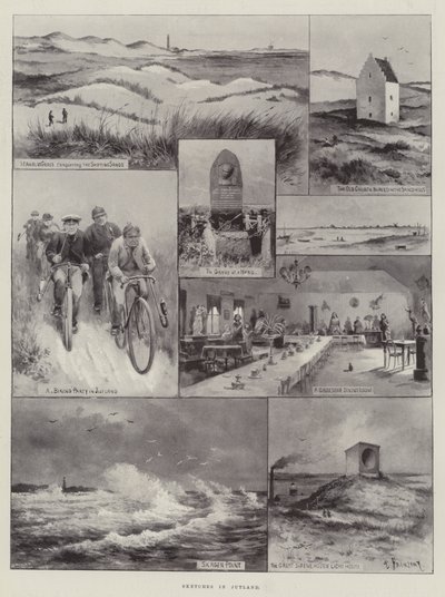 Schetsen in Jutland door Paul Frenzeny